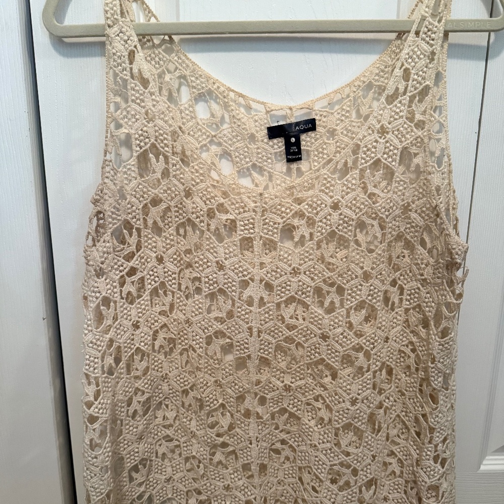Aqua Crochet Tank